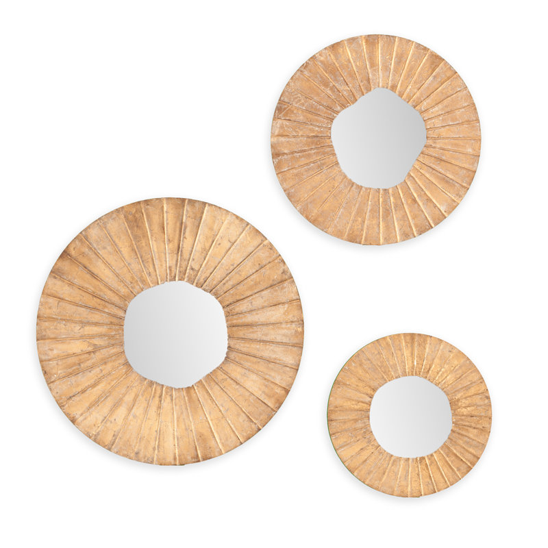 Wall Mirror Set Of 3 3-piece astoria round wall mirror set & reviews | joss & main Wall Mirror Set Of 3 3-piece astoria round wall mirror set & reviews | joss & main
