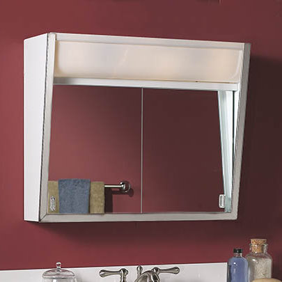 Rebrilliant Jarod 28 X 19 5 Surface Mount Medicine Cabinet With Lighting Reviews Wayfair