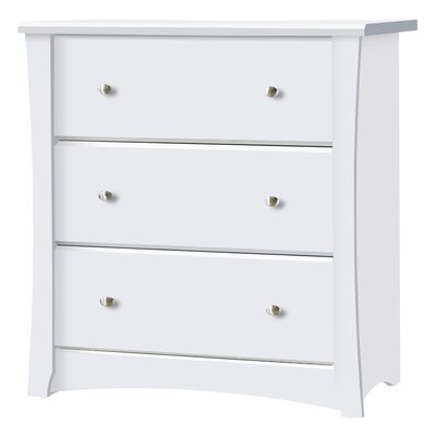 Storkcraft Crescent 3 Drawer Chest Color White