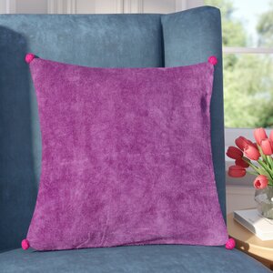 Yvonne Poms Velvet Throw Pillow Cover