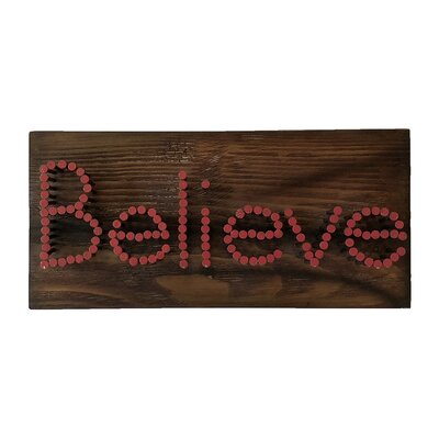 Believe With Letters Wall Decor Set Of 16 Millwood Pines