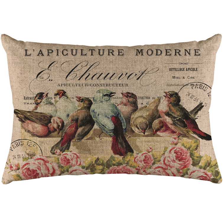 bird lumbar pillow