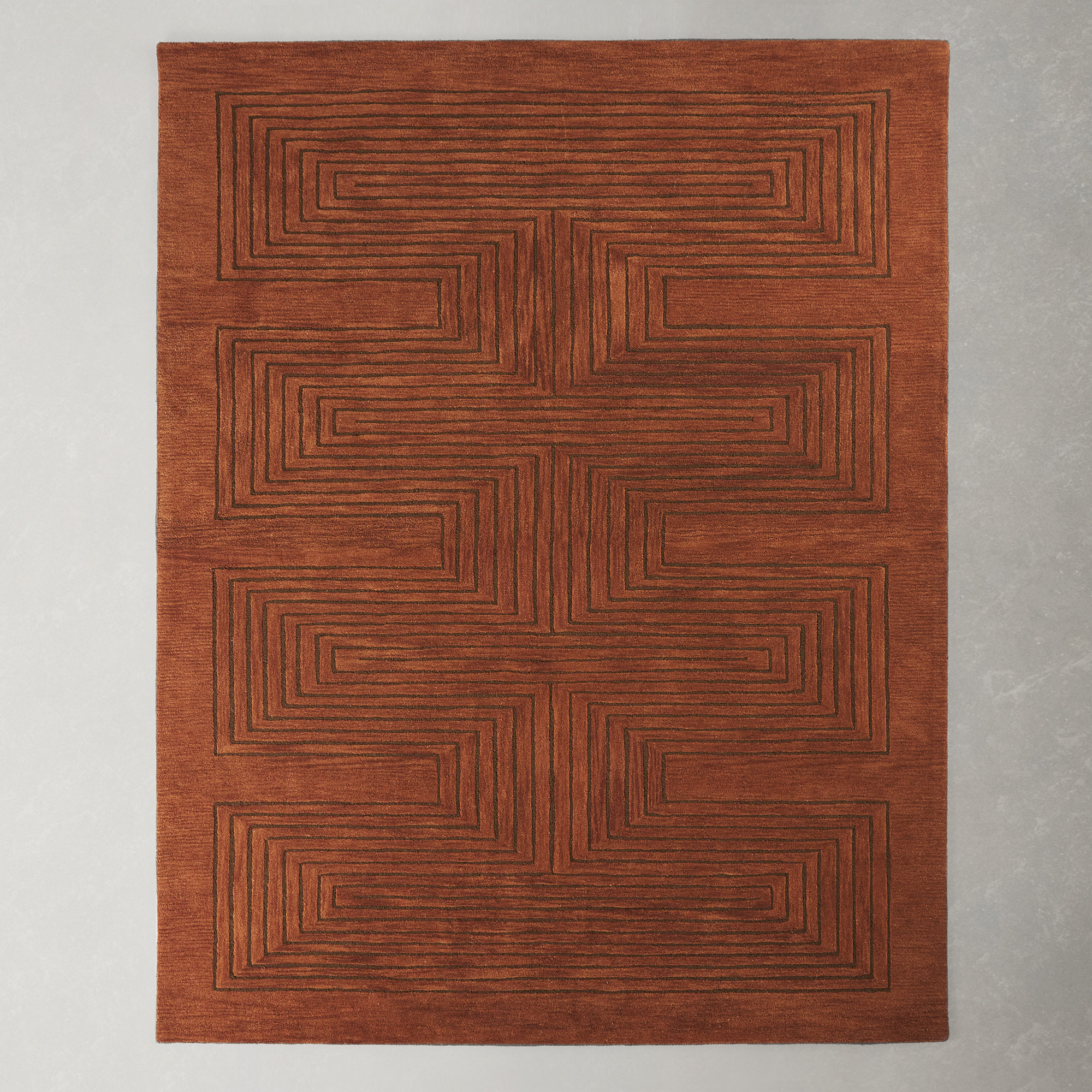 AllModern Orlie Handmade Tufted Wool Copper Rug & Reviews Wayfair