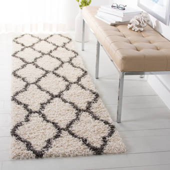 Wrought Studio Rennie Geometric Handmade Cotton Grey Ivory Area Rug Wayfair