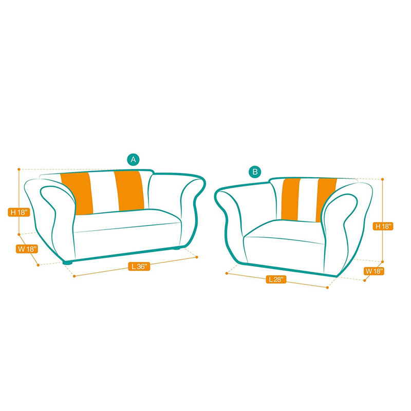 Espere 2 Piece Kids Sofa And Chair Set