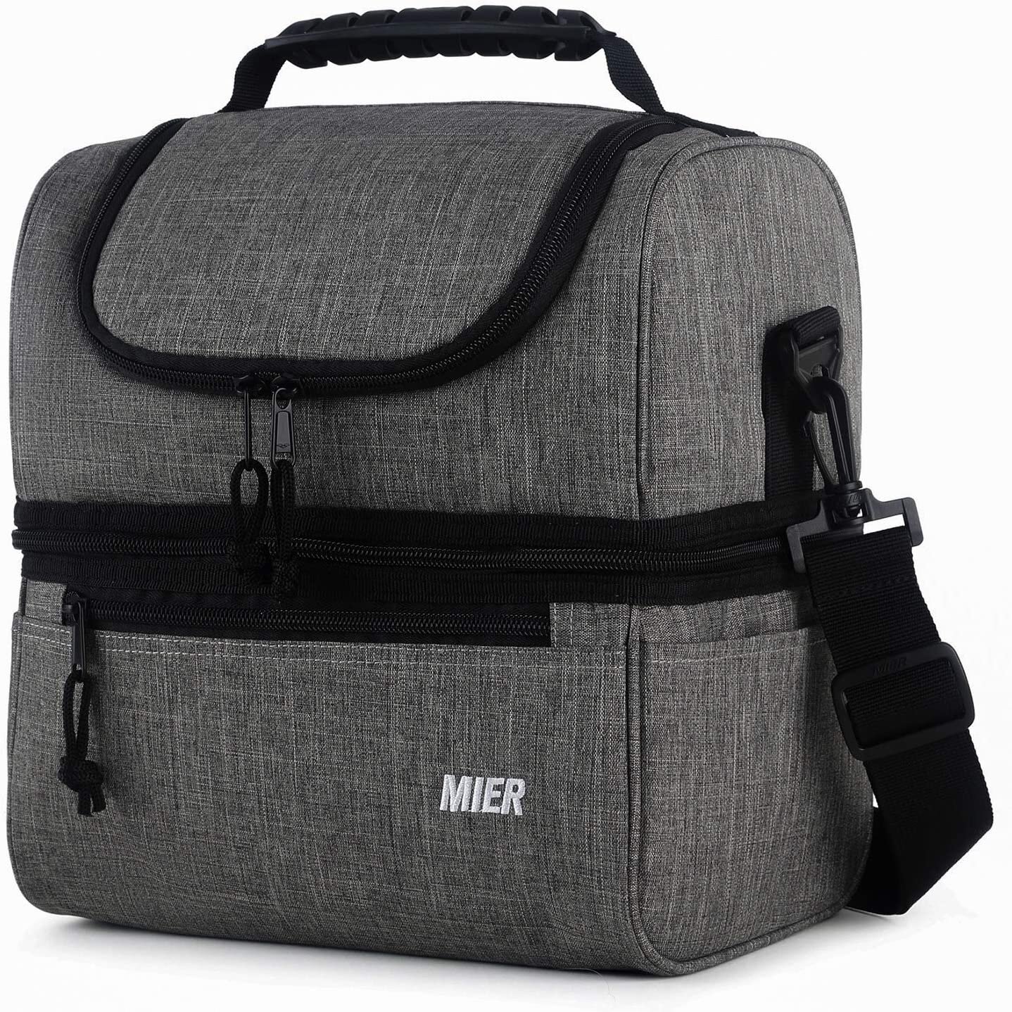 MIER Adult Lunch Box Insulated Lunch Bag Large Cooler Tote Bag for Men Women,