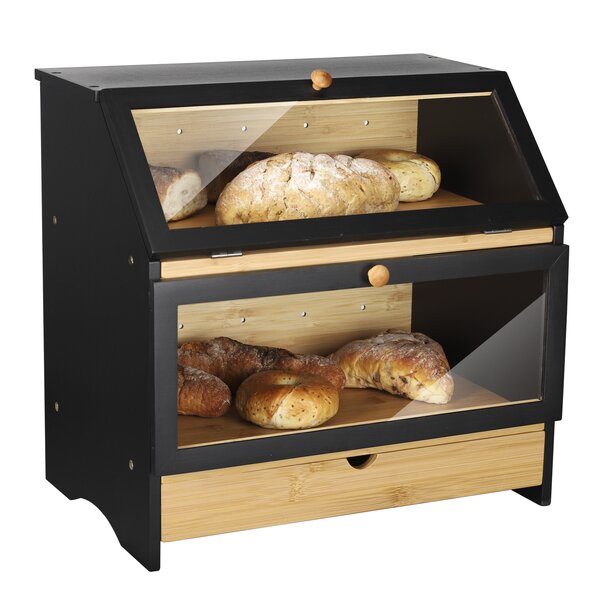 Foundry Select Bamboo Two-layer Bread Box With Drawer & Reviews 