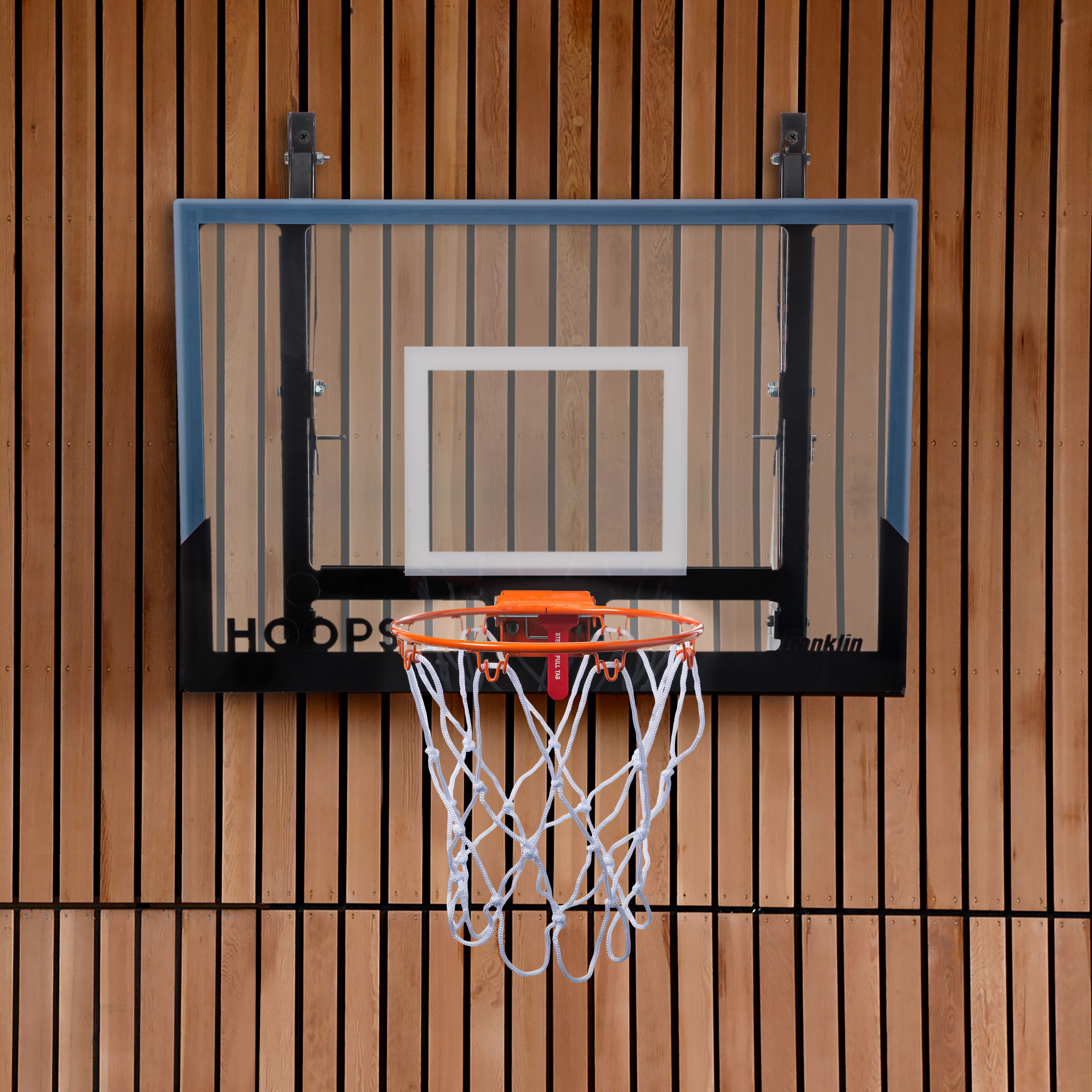Wall Mounted Indoor Basketball Hoop and Backboard Full Size 18 inch 