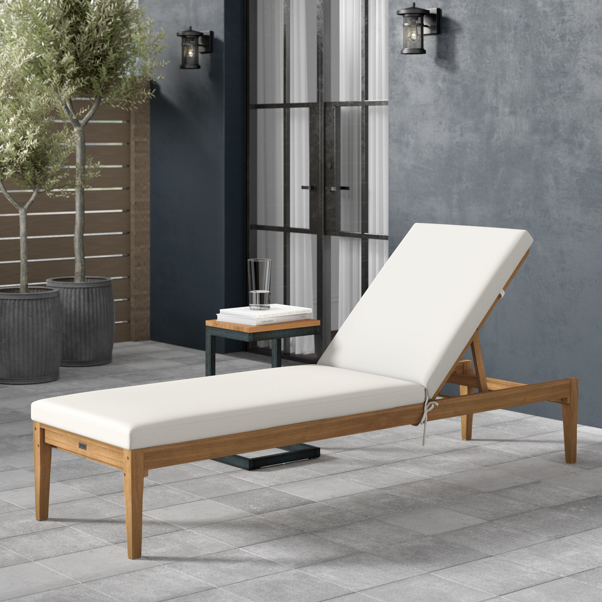 wiest chaise lounge with cushion