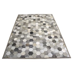 Hide Hex Grey / Tone Area Rug