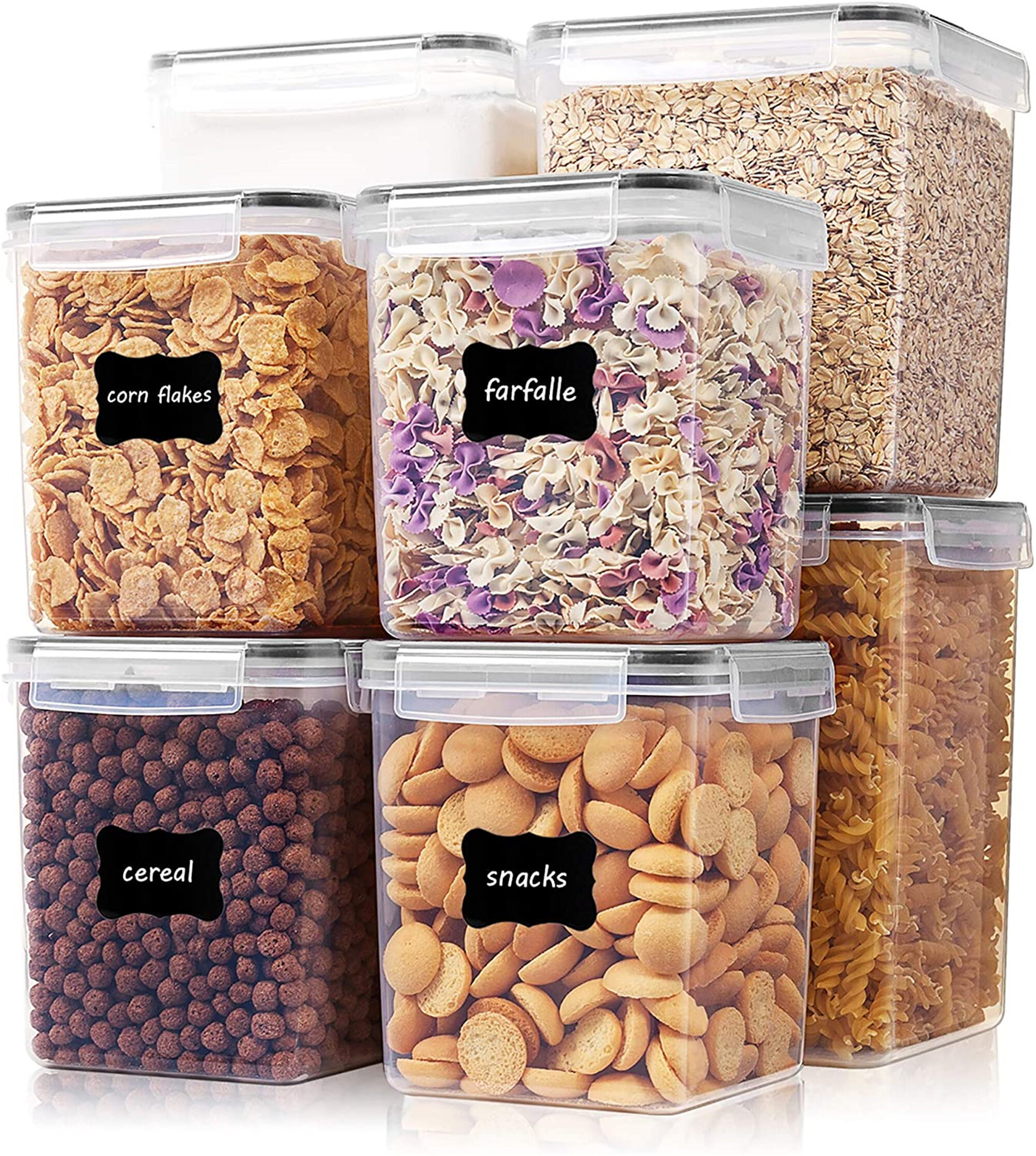 Large Cereal Dry Food Storage Container Plastic Suitable Flour Sugar Coffee Rice 