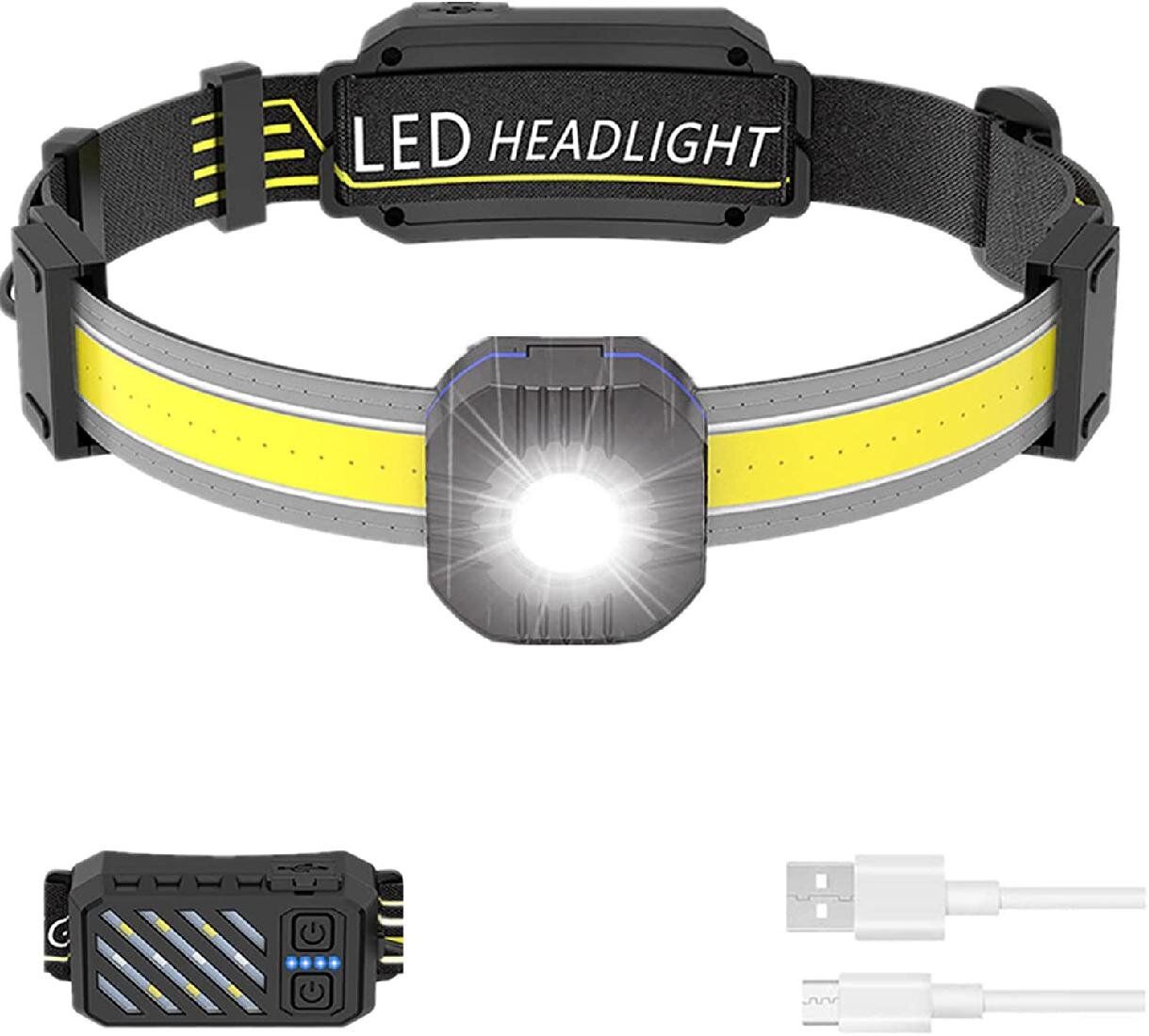 Head Torch Headlamp Bright LED CREE Headlight Running Camping Fishing Hiking 