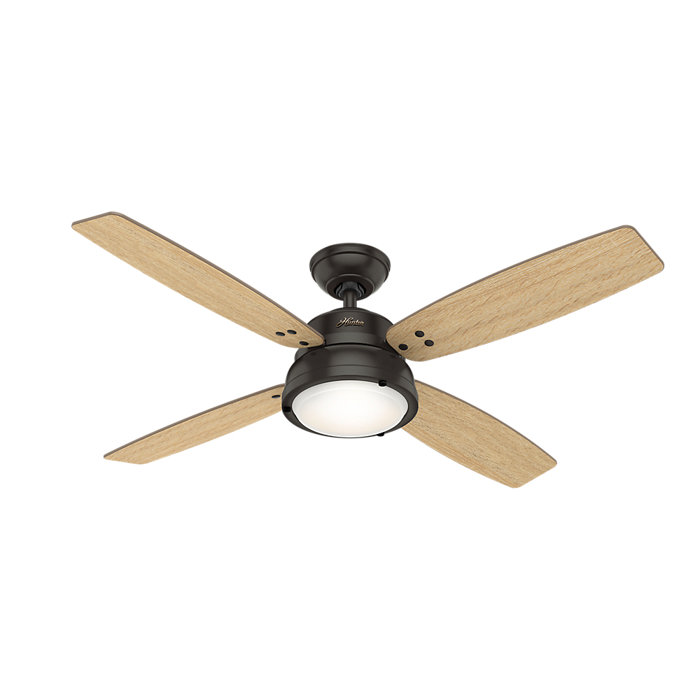 52 Wingate 4 Blade Led Ceiling Fan With Remote Light Kit Included