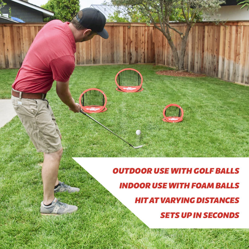 Gosports Chipster Range 3 Piece Golf Chipping Practice System Set Reviews Wayfair