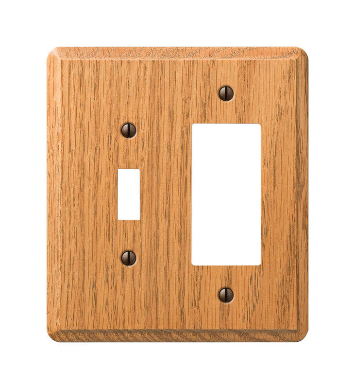 Amerelle 2 Gang Toggle Light Switch Rocker Combination Wall