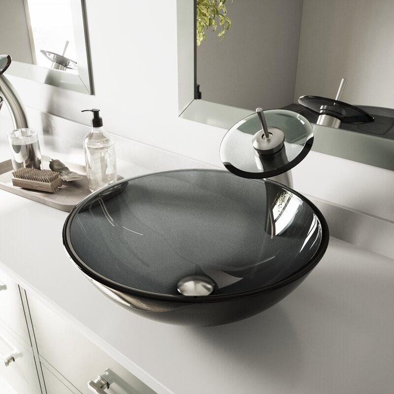 Vigo Glass Circular Vessel Bathroom Sink With Faucet Reviews