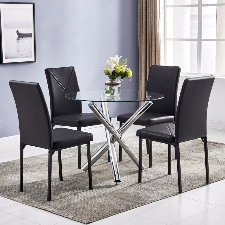 Wrought Studio Shahid 4 - Person Dining Set | Wayfair