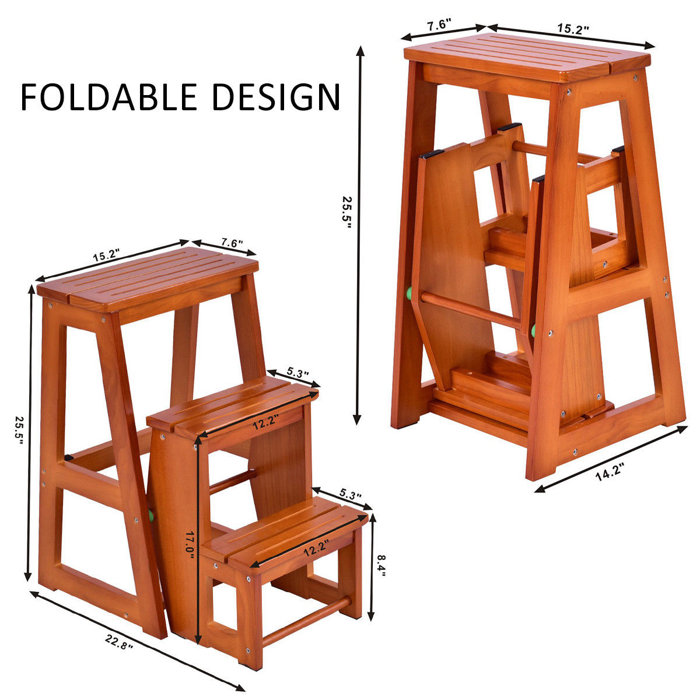Children S Furniture Mjy Step Stool Ladder Stool Wooden Folding