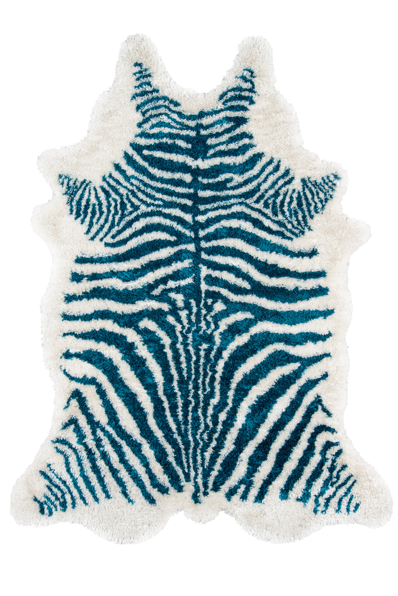 Novogratz Khalhari Animal Print Handmade Tufted Turquoise/White Area Rug &  Reviews - Wayfair Canada