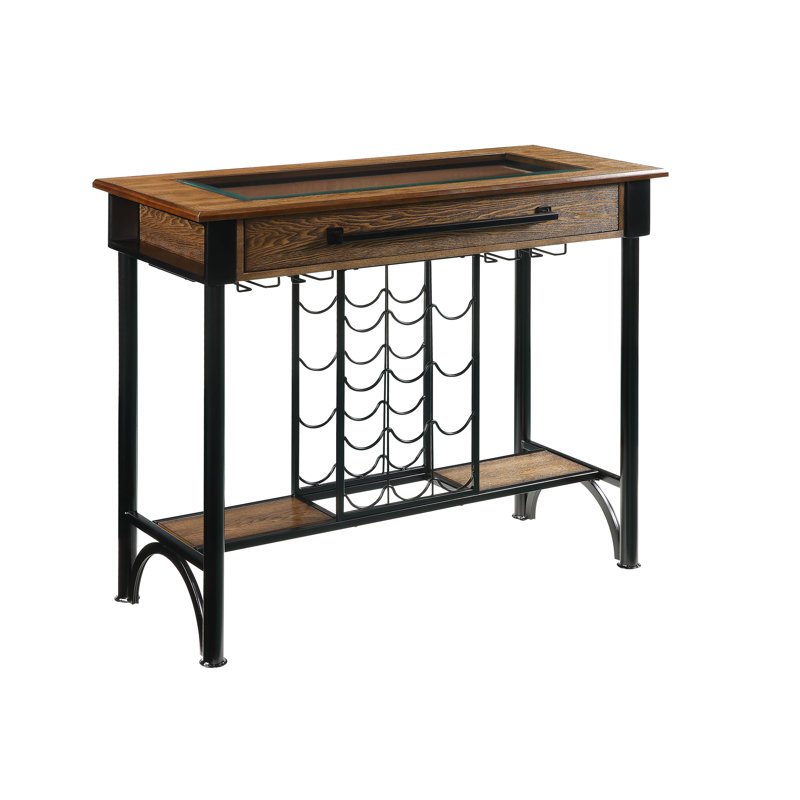 17 Stories Moller Bar Height Extendable Butterfly Leaf ...