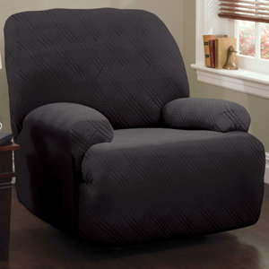 Double Diamond Stretch Sensations Box Cushion Recliner Slipcover