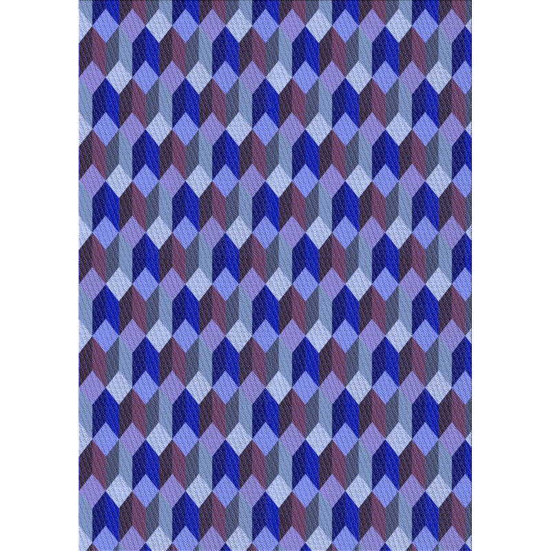 East Urban Home Rayborn Geometric Wool Blue Light Purple Area Rug Wayfair