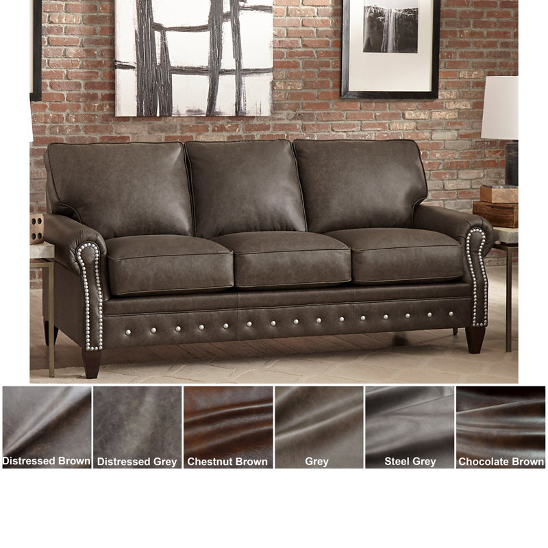 Sofa Web Made In Usa Payne Top Grain Leather Sofa Wayfair