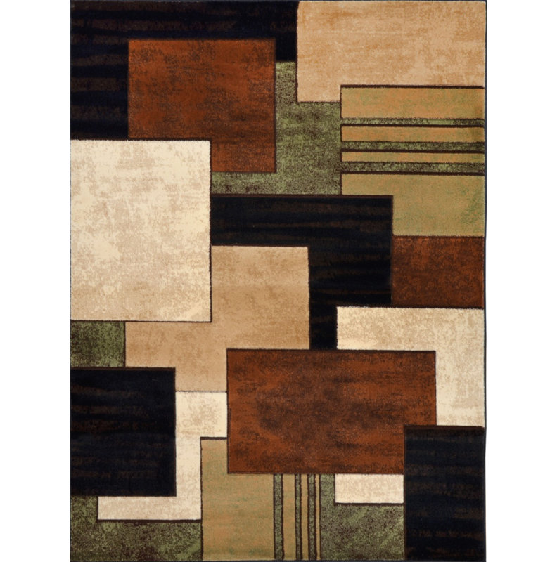 Nolan Brown Green Area Rug Reviews Allmodern Nolan Brown Green Area Rug