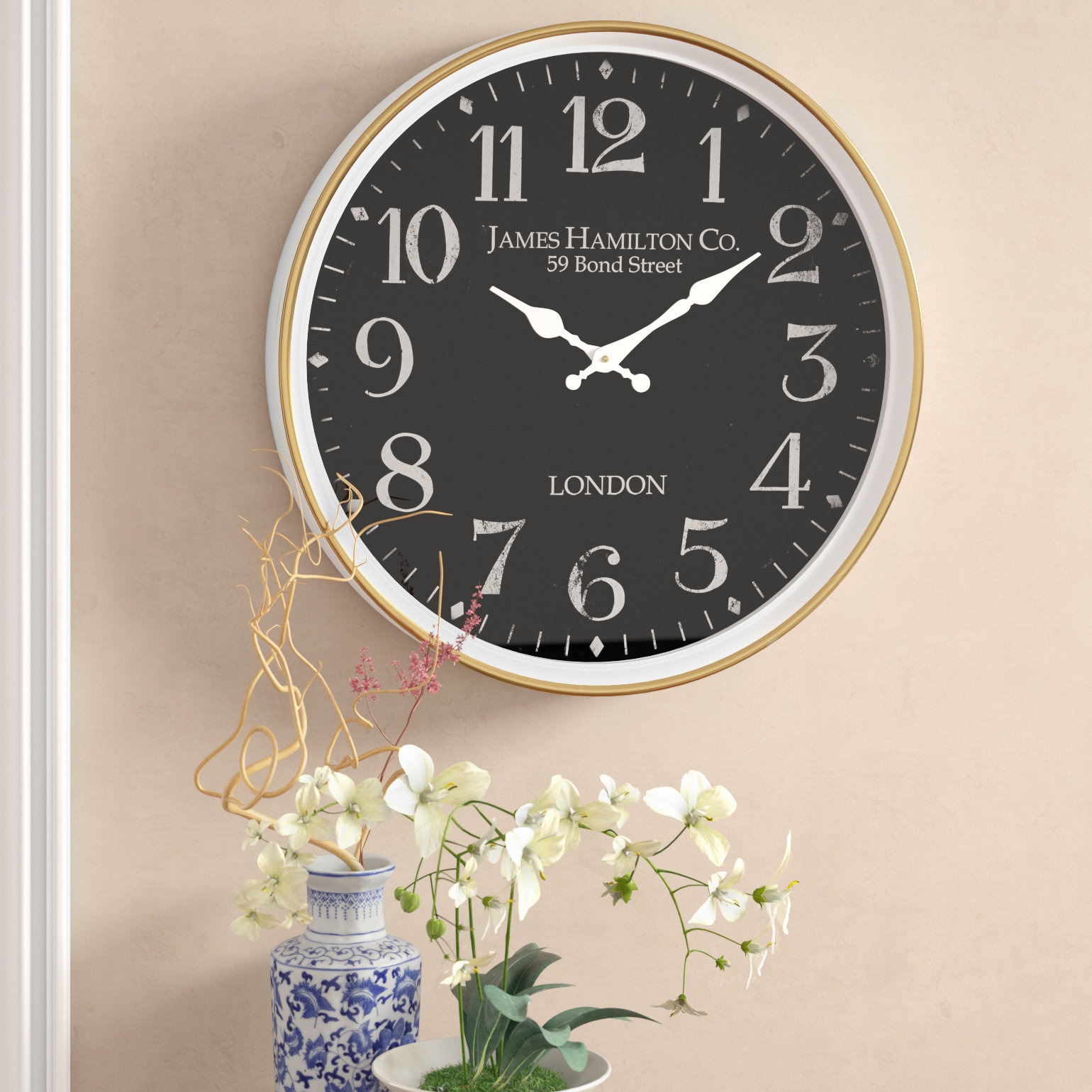 Alcott Hill Burg Contemporary London Inspired Vintage Wall Clock Alcott Hill Burg Contemporary London Inspired Vintage Wall Clock Reviews Wayfair