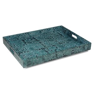 Botanical Leather Accent Tray