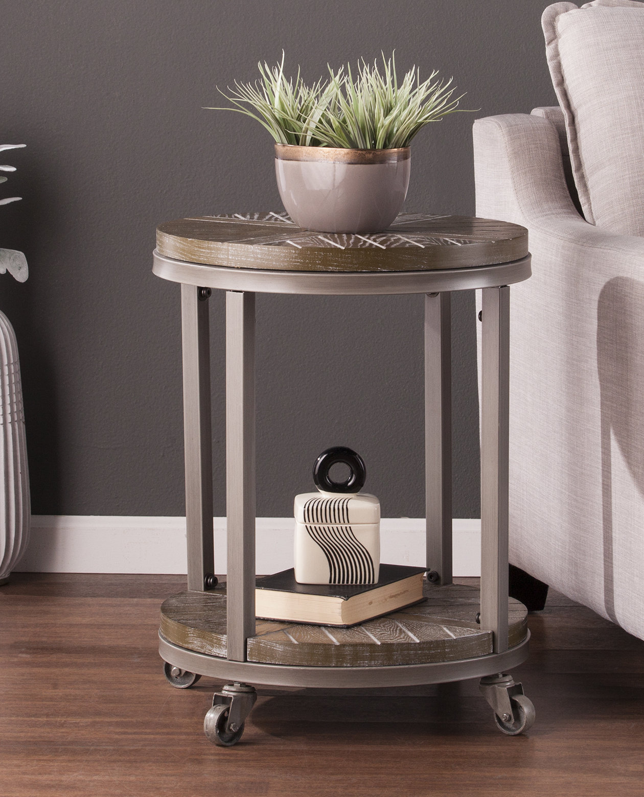 Gracie Oaks Eulalah 23.75'' Tall End Table Set & Reviews Wayfair