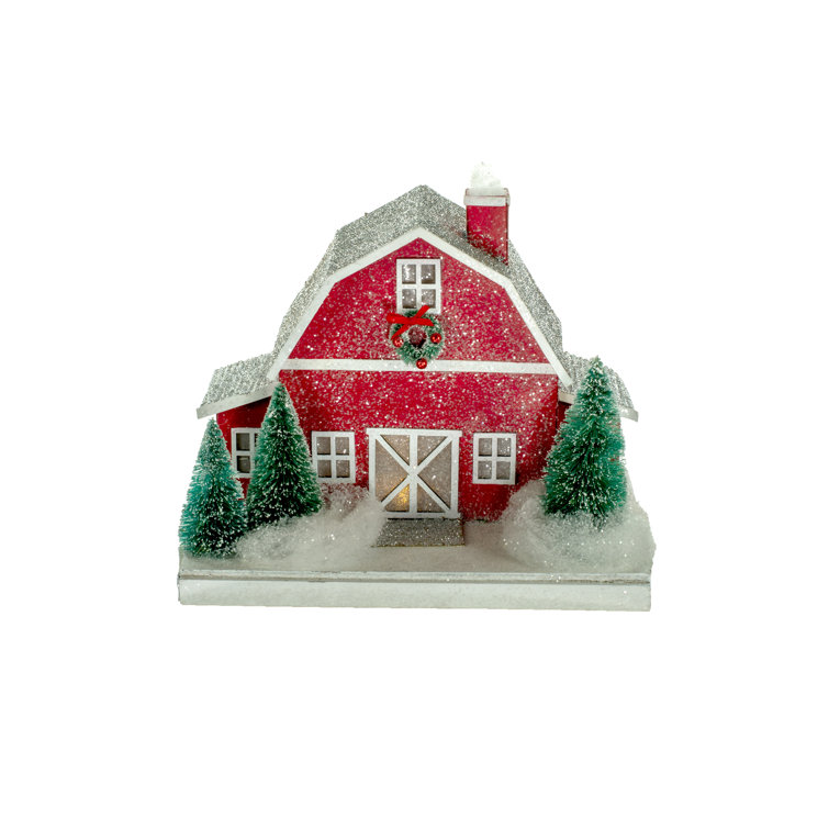 Jj S Holiday Gifts Ltd Barn House Display Decoration Christmas Village Wayfair