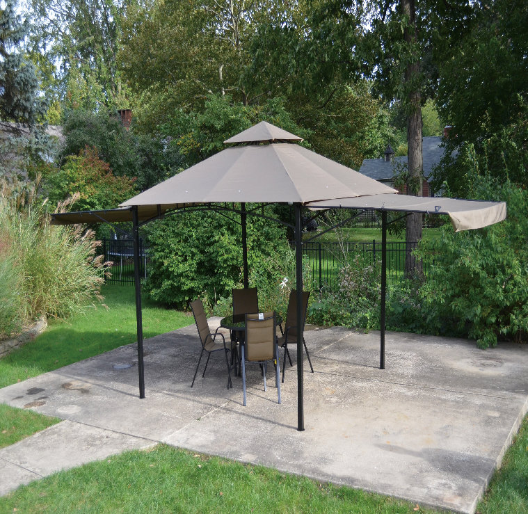 10 Ft.W x 10 Ft. D Steel Patio Gazebo