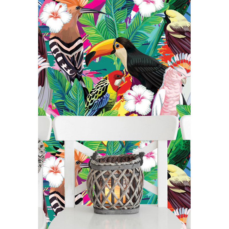 Bay Isle Home Wray Removable Composition Tropical Bird Toucan