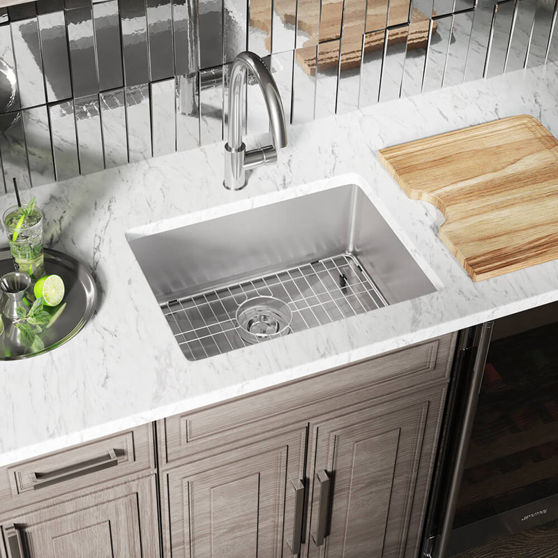 Mrdirect Stainless Steel 23 L X 18 W Undermount Kitchen Sink