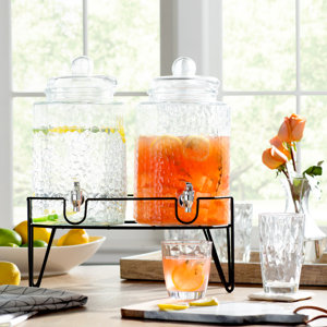 Peony 2 Piece Beverage Dispenser Set