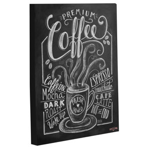 'Premium Coffee' Vintage Advertisement on Wrapped Canvas