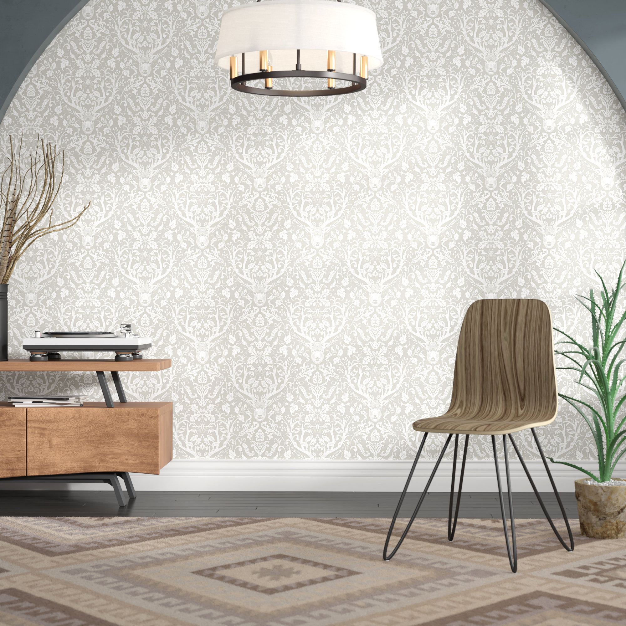 Steelside™ Whitehurst Animal Print Wallpaper & Reviews Wayfair