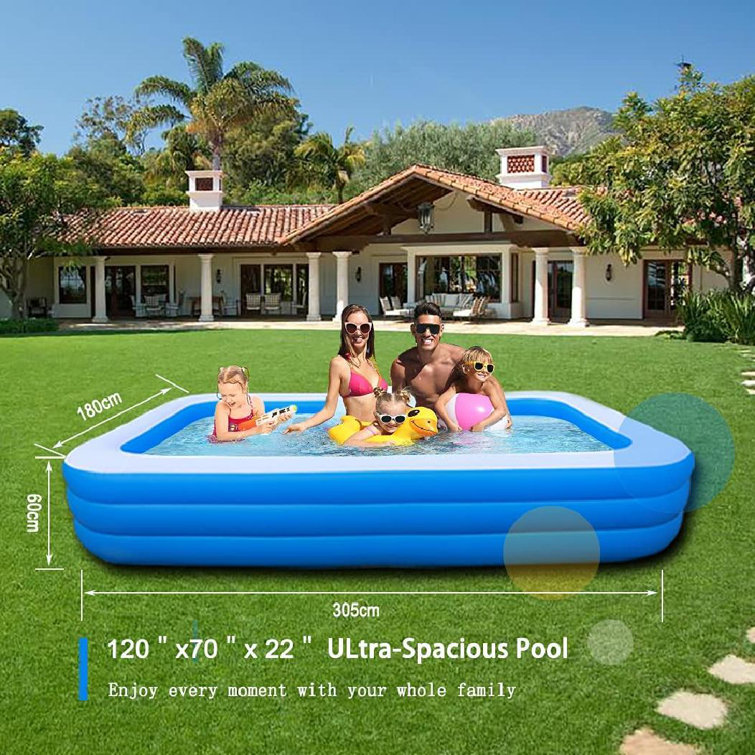NEW KIDS CHILDRENS 4 FT GARDEN PARTY OUTDOOR PADDLING INFLATABLE SWIMMING POOL 