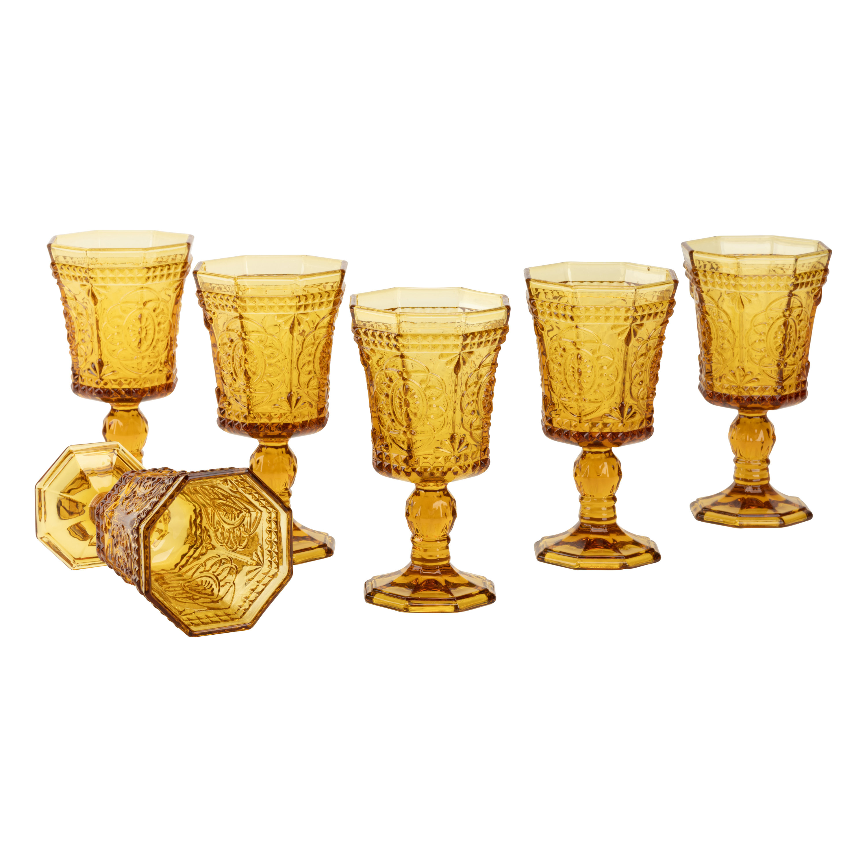 Astoria Grand Hillyer6 Piece 8 oz. Glass Goblet Set & Reviews Wayfair