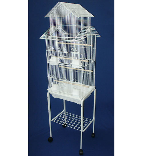 small bird cage with stand