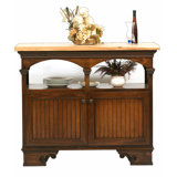 South Perth Kitchen Island with Butcher Block Top by August Grove®
