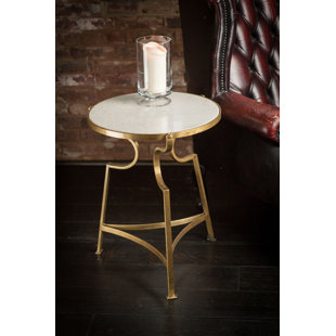 Lexie Iron End Table by Rosdorf Park