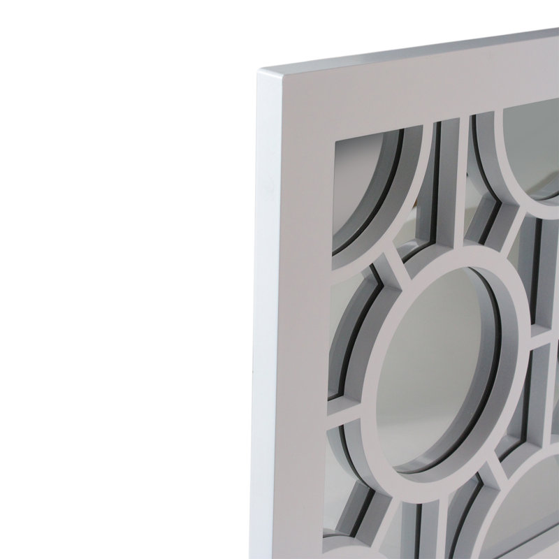 Mistana Lily Geometrical Circles Decorative Rectangular Wall