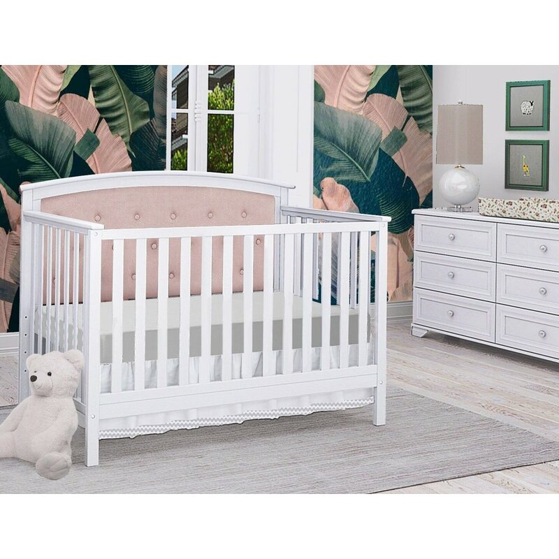 Three Posts Baby Kids Essex Tufted 4 In 1 Convertible Crib