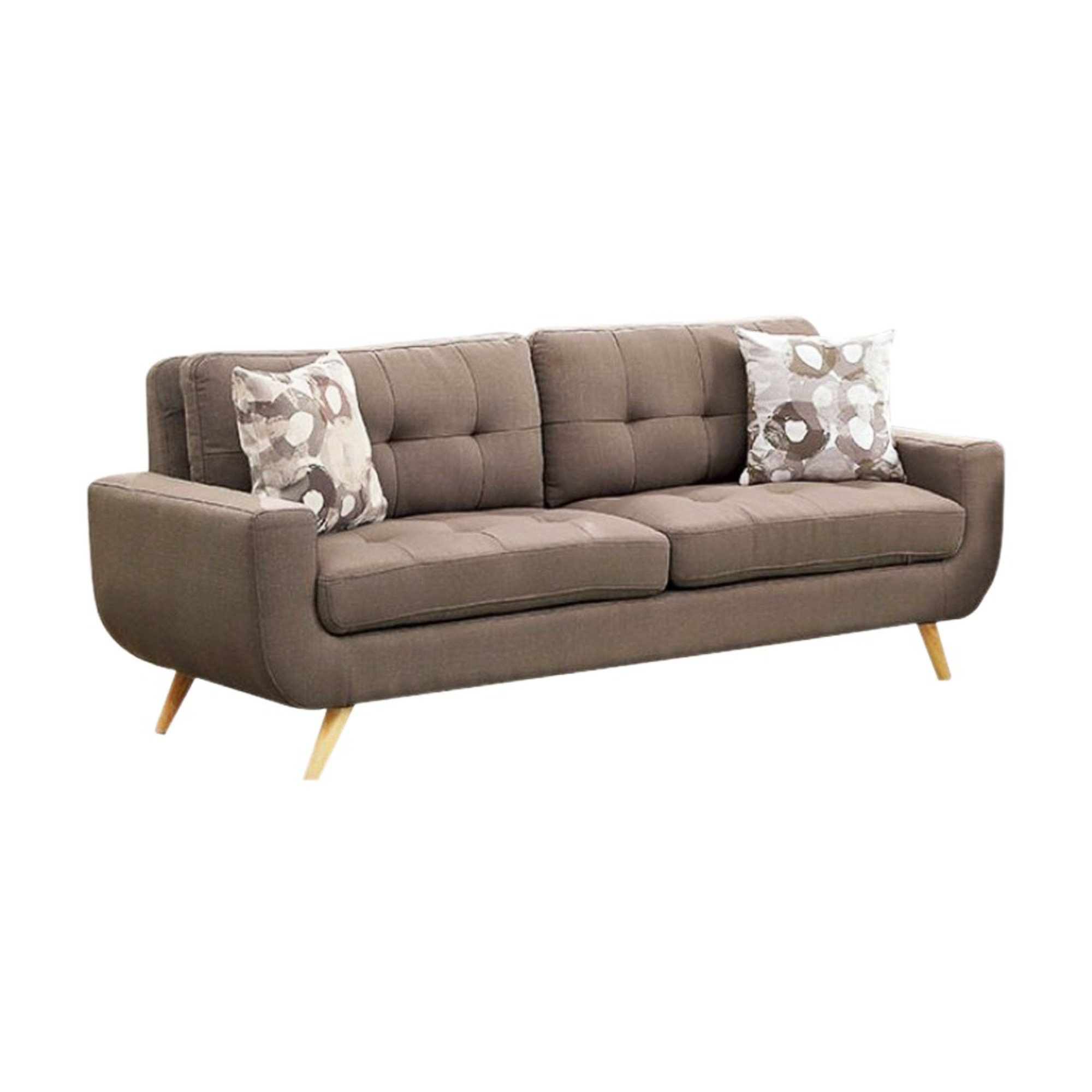 George Oliver Walton Bay Tufted Sofa With U Shaped Base Wayfair