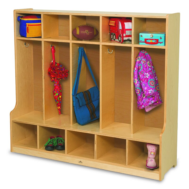 Whitney Bros. 5 Section Preschool Cubby Locker | Wayfair.ca