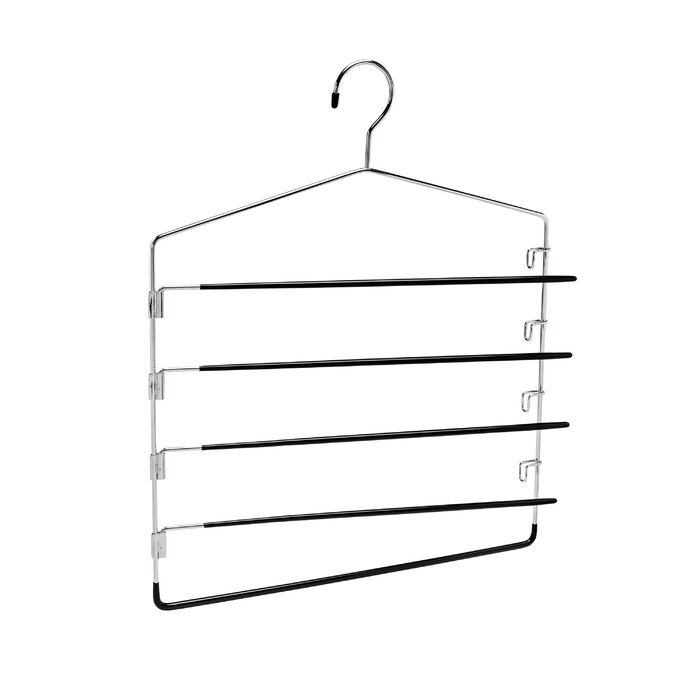 Corey Swinging Arm Pant Rack 5 Tier Hanging Organizer