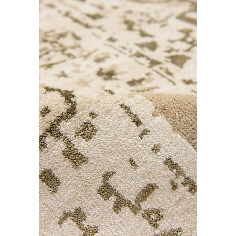 Solo Rugs Grit And Ground Abstract Hand Knotted Wool Beige Area Rug Perigold