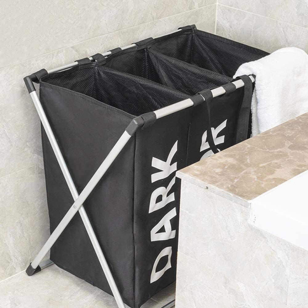 Pink Flowers Laundry Basket With Aluminium Handles Dirty Clothes Laundry Storage Bucket Waterproof Foldable Storage Bin